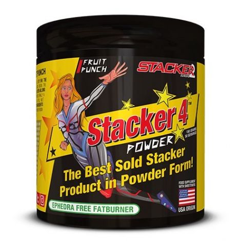 Stacker 4 Powder, Fruit Punch - 150g