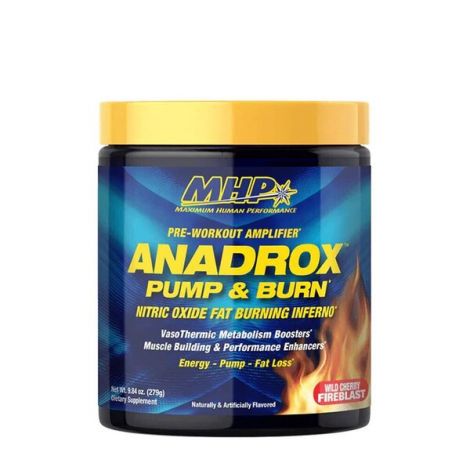 Anadrox Pre-Workout Pump & Burn, Wild Cherry Fireblast - 279g