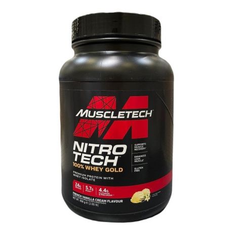 Nitro-Tech 100% Whey Gold, French Vanilla Cream  - 908g