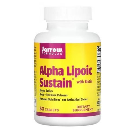 Alpha Lipoic Sustain, 300mg with Biotin - 60 tabs