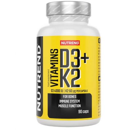 Vitamins D3 + K2 - 90 caps