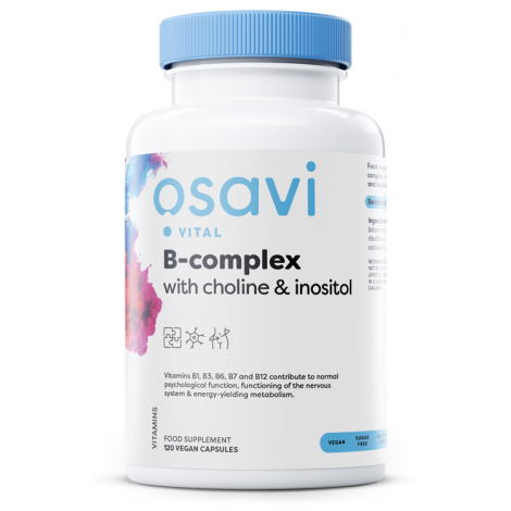 B-Complex with Choline & Inositol - 120 vegan caps