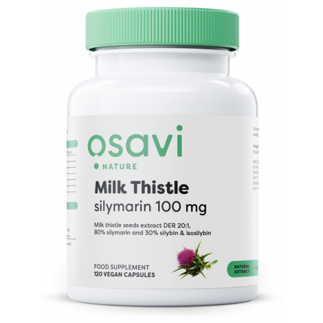 Milk Thistle, Silymarin 100mg - 120 vegan caps 