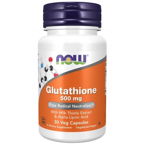 Glutathione with Milk Thistle Extract & Alpha Lipoic Acid, 500mg - 30 vcaps