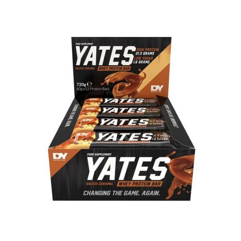 Yates Protein Bar, Salted Caramel - 12 x 60g