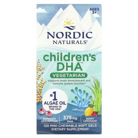 Children's DHA Vegetarian, 375mg Berry Lemonade - 120 chewables