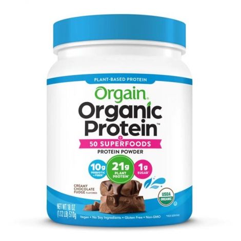 Organic Protein + 50 Superfoods, Creamy Chocolate Fudge - 510g