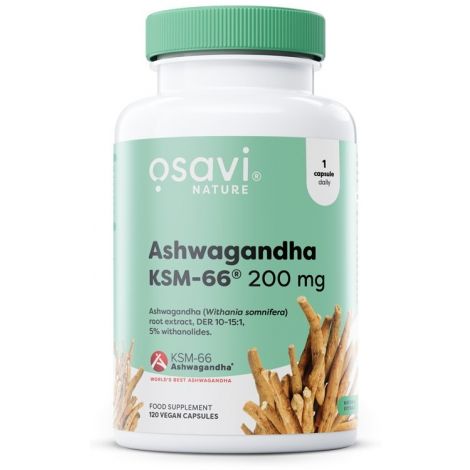 Ashwagandha KSM-66, 200mg - 120 vegan caps