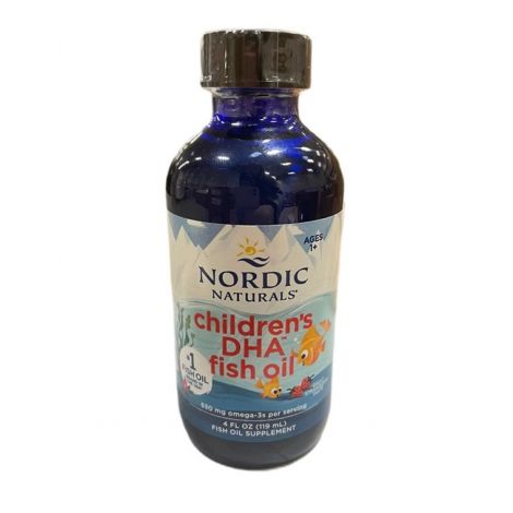 Children's DHA, 530mg Omega-3 Strawberry - 119 ml.