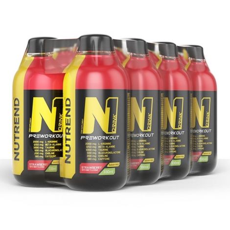 N1 Drink, Strawberry with Mint - 8 x 330 ml.