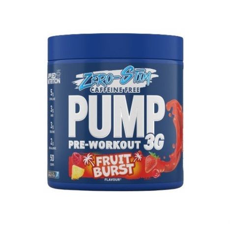 Pump 3G Pre-Workout (Zero Stimulant), Fruit Burst  - 375g