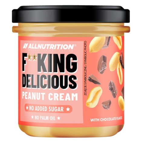Fitking Delicious Peanut Cream, with Chocolate Flakes - 350g