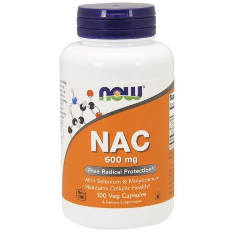 NAC with Selenium & Molybdenum, 600mg - 100 vcaps