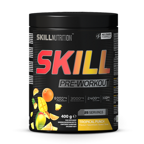 Skill Pre-Workout, Tropical Punch - 400g