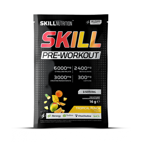 Skill Pre-Workout, Tropical Punch - 16g (1 serving)