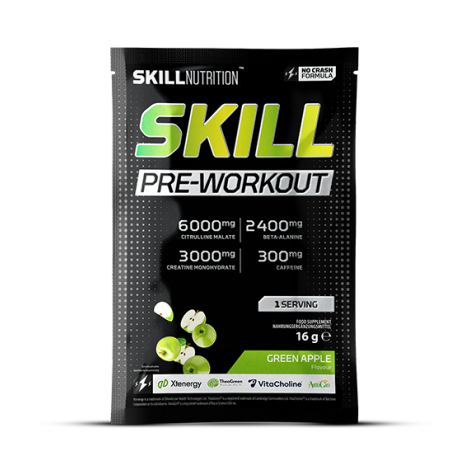 Skill Pre-Workout, Green Apple - 16g (1 serving)