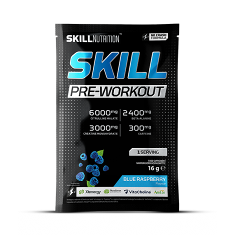 Skill Pre-Workout, Blue Raspberry - 16g (1 serving)