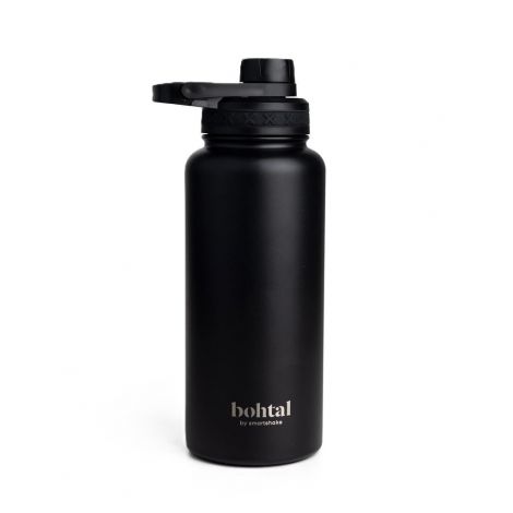 Bohtal Insulated Sports Bottle, Black - 960 ml.