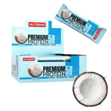 Premium Protein 50% Bar, Coconut - 16 x 50g