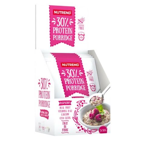 30% Protein Porridge, Raspberry - 5 x 50g