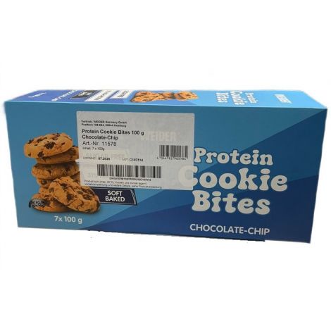 Protein Cookie Bites, Chocolate Chip - 7 x 100g