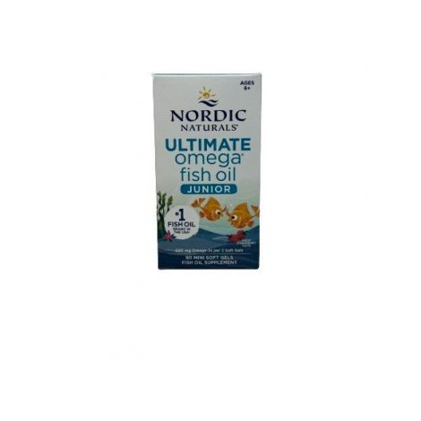 Ultimate Omega Fish Oil Junior, 680mg Strawberry - 90 mini softgels