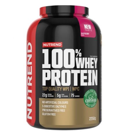 100% Whey Protein, Raspberry - 2250g