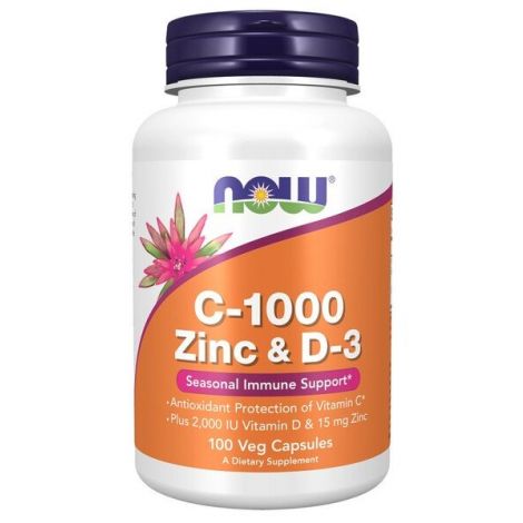 C-1000 Zinc & D-3 - 100 vcaps