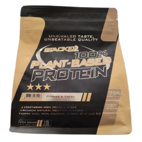 100% Plant Based Protein, Cookies & Cream - 454g