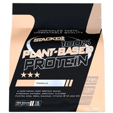 100% Plant Based Protein, Vanilla - 454g