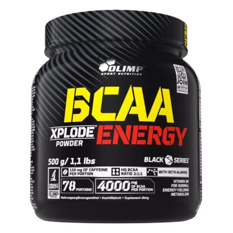 BCAA Xplode Energy, Fruit Punch  - 500g