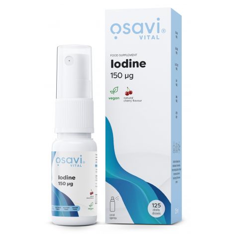 Iodine Oral Spray, 150mcg (Cherry) - 25 ml.