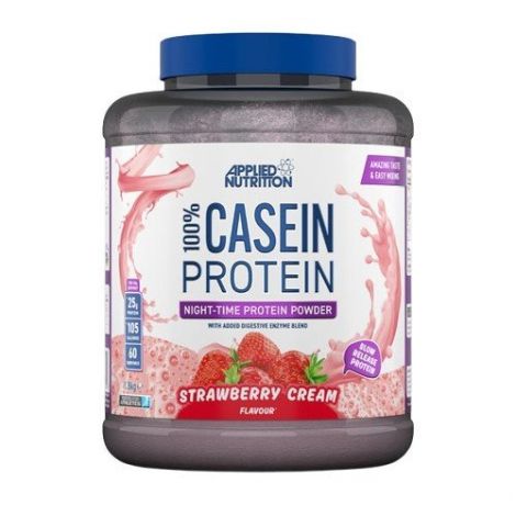 100% Casein Protein, Strawberry Cream  - 1800g