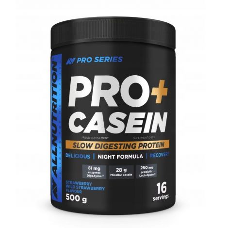 Pro+ Casein, Strawberry-Wild Strawberry - 500g