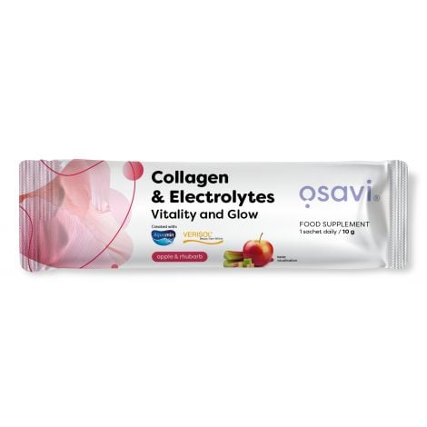 Collagen Electrolytes Vitality and Glow, Apple & Rhubarb - 10g (1 serving)
