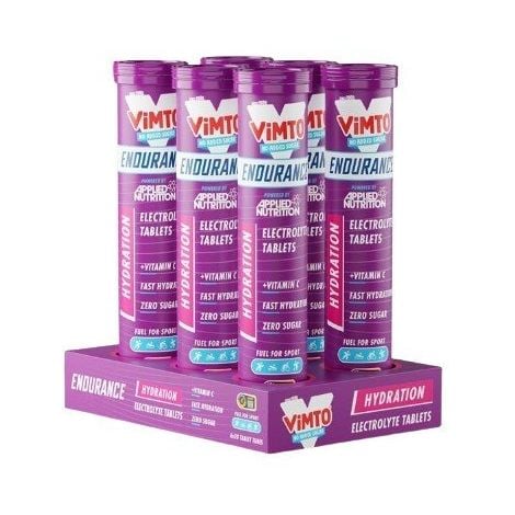Endurance Hydration Electrolyte Effervescent Tablets, Vimto - 6 x 20 tabs