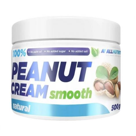 100% Peanut Cream, Smooth - 500g