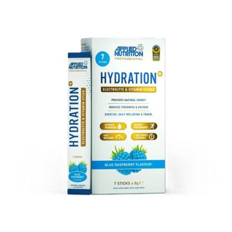 Hydration + Electrolyte & Vitamin Powder Stick Packs, Blue Raspberry - 7 x 8g