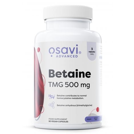 Betaine, TMG 500mg - 90 vegan caps