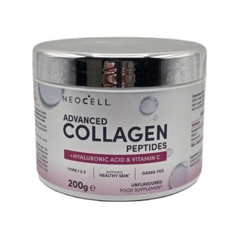 Advanced Collagen Peptides with Vitamin C & Hyaluronic Acid, Unflavoured - 200g