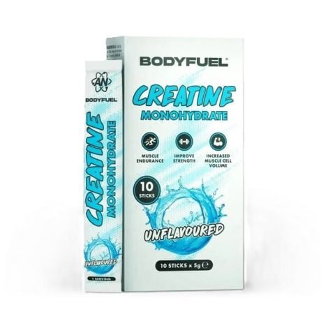 Bodyfuel Creatine Monohydrate Sticks, Unflavoured - 10 x 5g