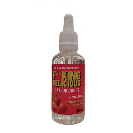 Fitking Delicious Flavour Drops, Strawberry - 50 ml.