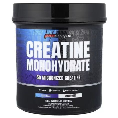 Creatine Monohydrate Dual Tube, Blue Razz & Unflavored - 502g