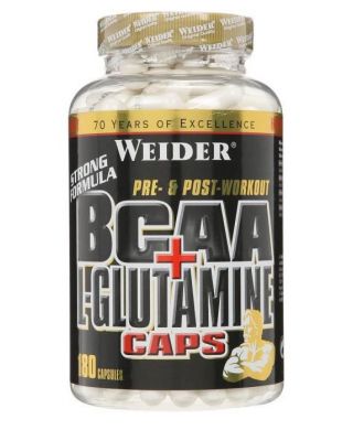 BCAA + L-Glutamine Caps - 180 caps
