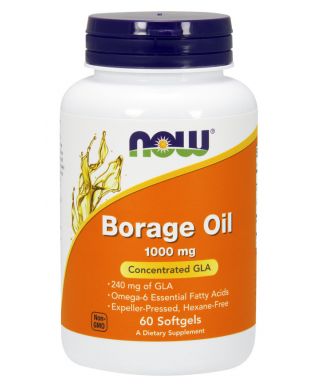 Borage Oil, 1000mg - 60 softgels