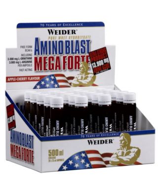 Amino Blast Mega Forte, Apple-Cherry - 20 x 25 ml.