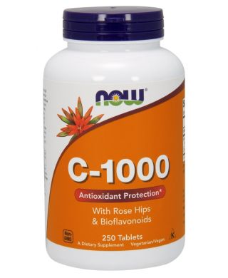 Vitamin C-1000 with Rose Hips & Bioflavonoids - 250 tablets