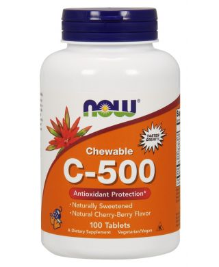 Vitamin C-500 Chewable, Cherry-Berry - 100 tabs