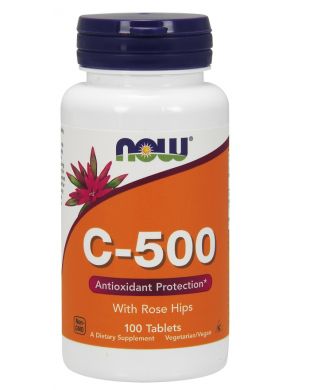 Vitamin C-500 with Rose Hips - 100 tablets