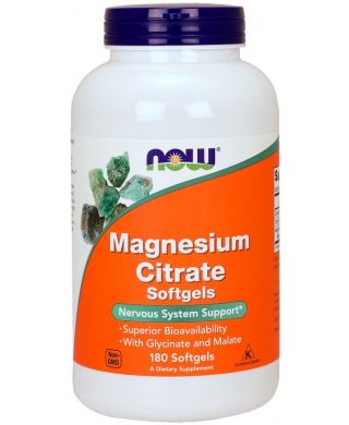 Magnesium Citrate Softgels - 180 softgels